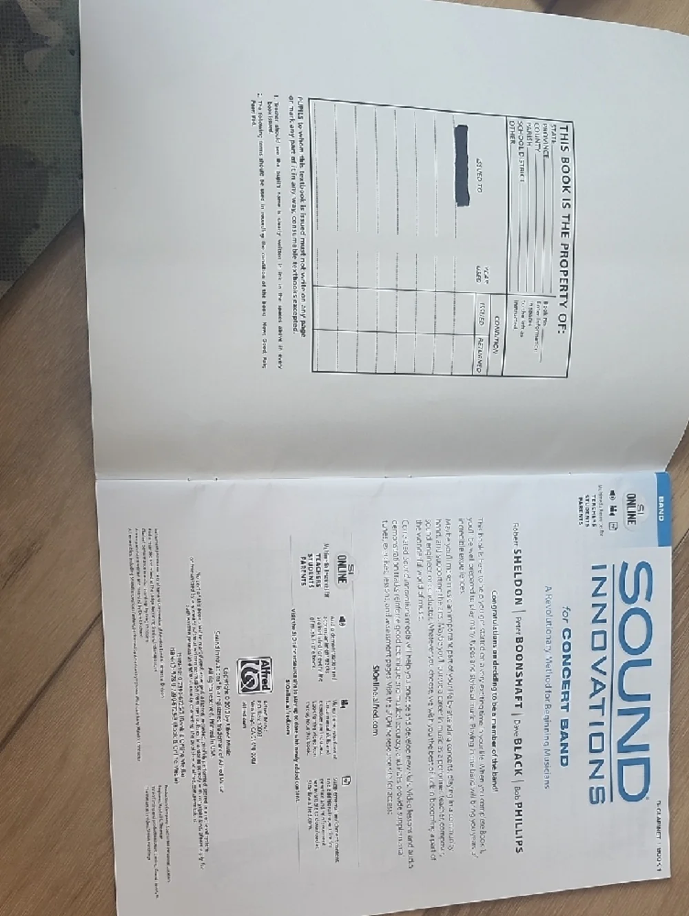 Sound Innovations Band Book For Clarinet - Picture 3 of 3